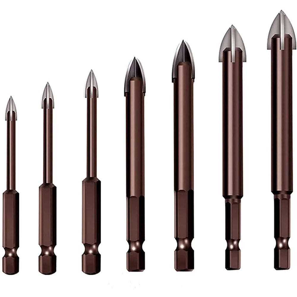 Kit of 7 Indestructible Universal Max Drill Bits