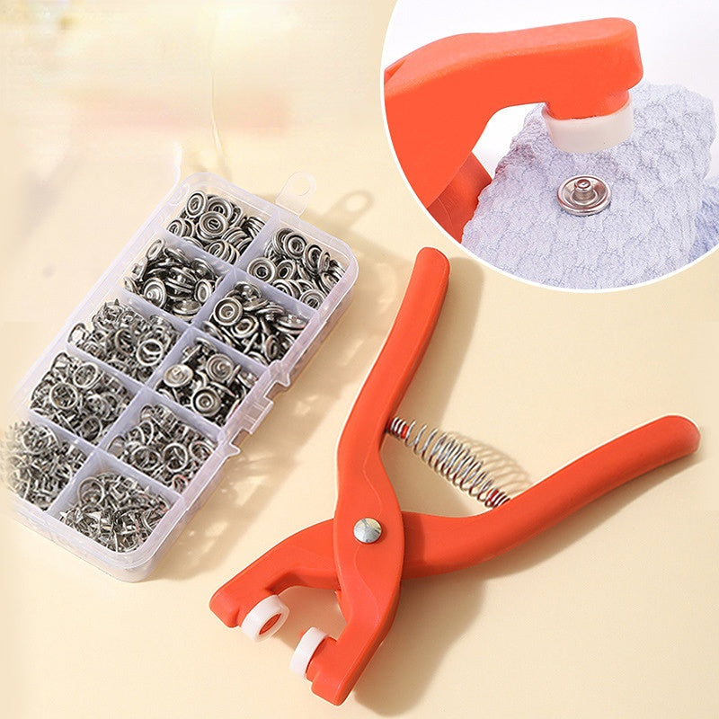 Snap Fastener Pliers Kit + 400 Press Studs - SnapFix