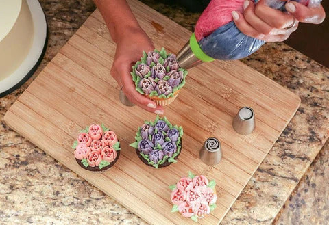 Flower-Shaped Piping Nozzle Set
