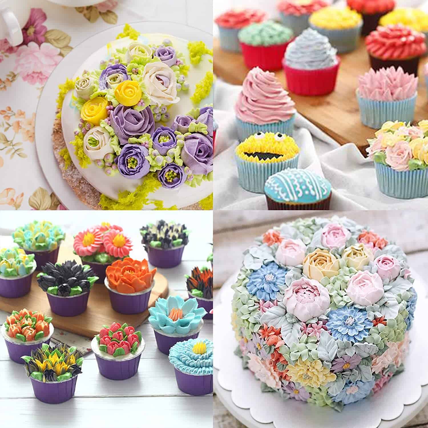 Flower-Shaped Piping Nozzle Set