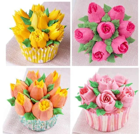 Flower-Shaped Piping Nozzle Set