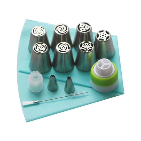 Flower-Shaped Piping Nozzle Set