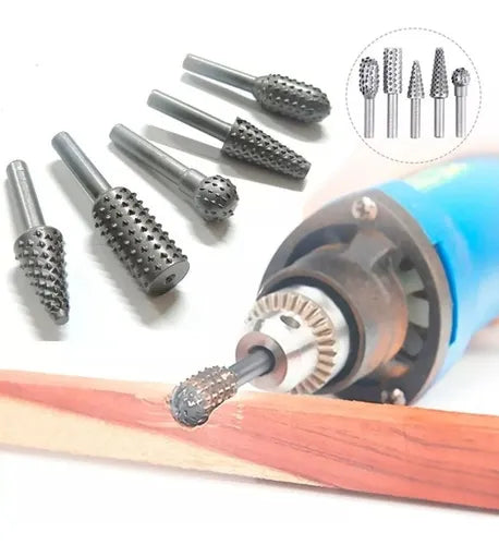 Complete Rotary Drill Bit Kit - 5 Pieces