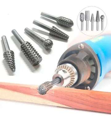 Complete Rotary Drill Bit Kit - 5 Pieces