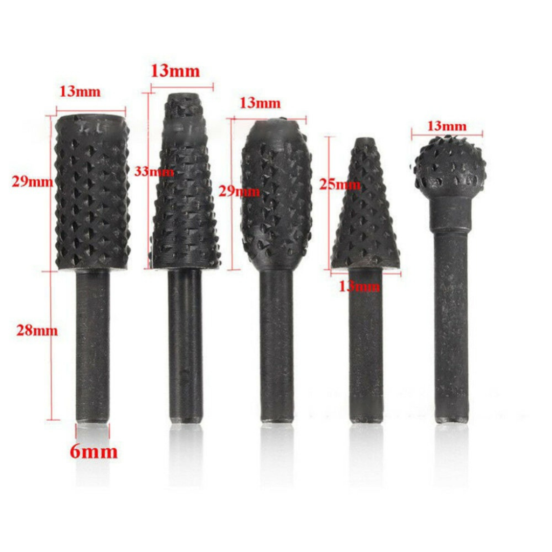 Complete Rotary Drill Bit Kit - 5 Pieces