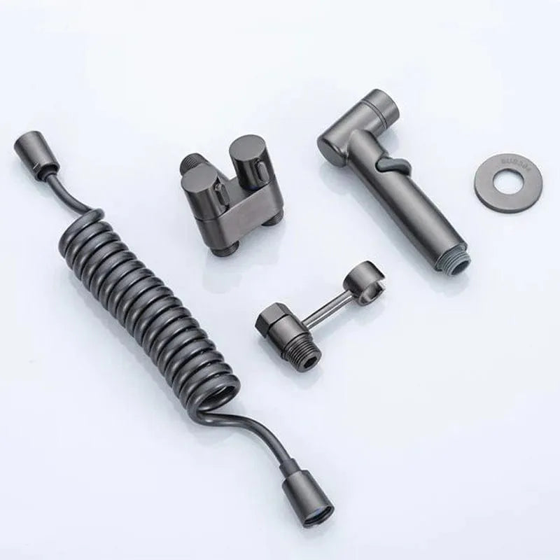 Complete Handheld Bidet Sprayer Kit with Cistern T-Valve