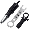 Complete Professional Rivet Gun Kit - Universal Drill and Screwdriver Attachment