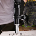 Complete Professional Rivet Gun Kit - Universal Drill and Screwdriver Attachment