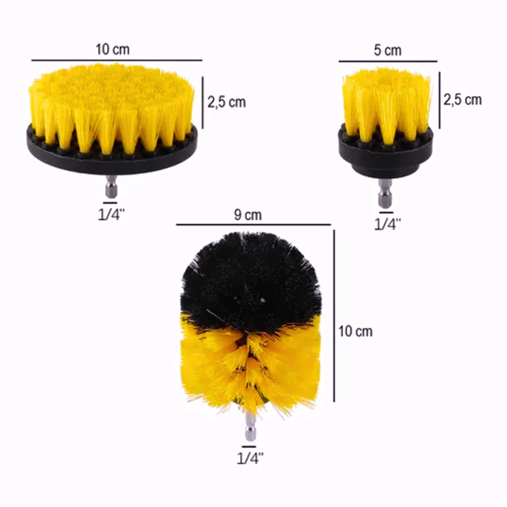 Cleaning Brush Kit for Drills and Screwdrivers