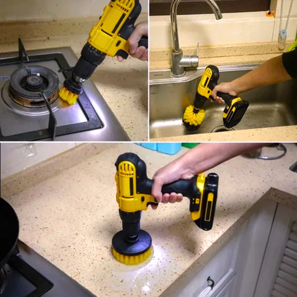 Cleaning Brush Kit for Drills and Screwdrivers
