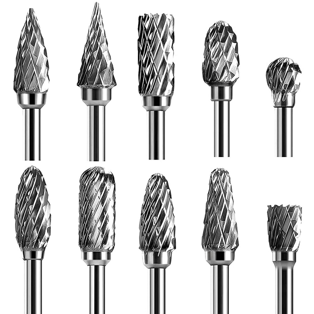 10-Piece Rotary Burr Bit Set