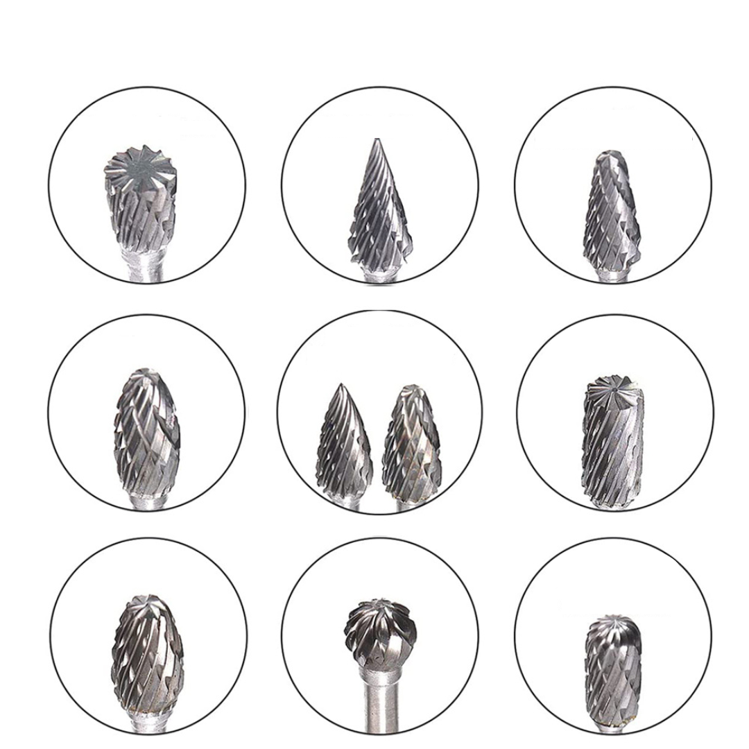 10-Piece Rotary Burr Bit Set
