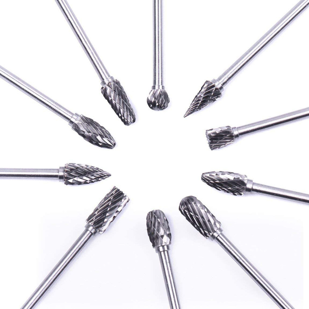 10-Piece Rotary Burr Bit Set