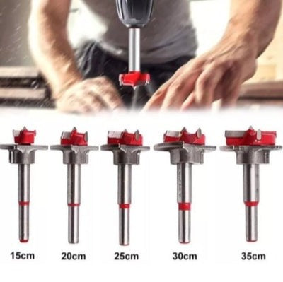 Kit of 5 Steel Wood Drill Bits