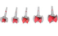 Kit of 5 Steel Wood Drill Bits