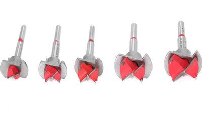 Kit of 5 Steel Wood Drill Bits