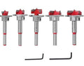 Kit of 5 Steel Wood Drill Bits