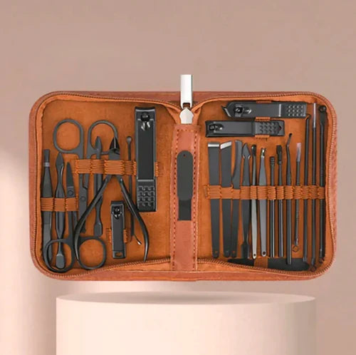 Professional Men's Stainless Steel Manicure Kit