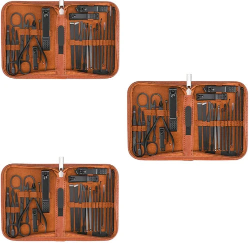 Professional Men's Stainless Steel Manicure Kit