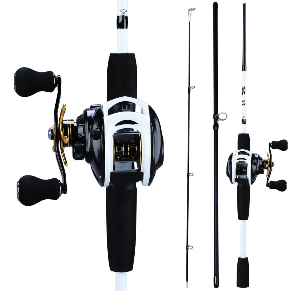 Premium Baitcasting Reel Kit 10 Bearings + Premium Rod