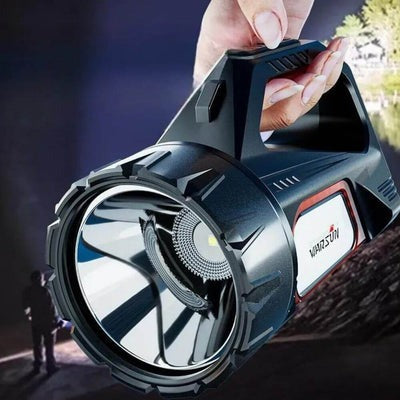 Rechargeable Solar-Powered Torch with Built-In Power Bank