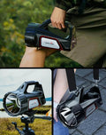Rechargeable Solar-Powered Torch with Built-In Power Bank