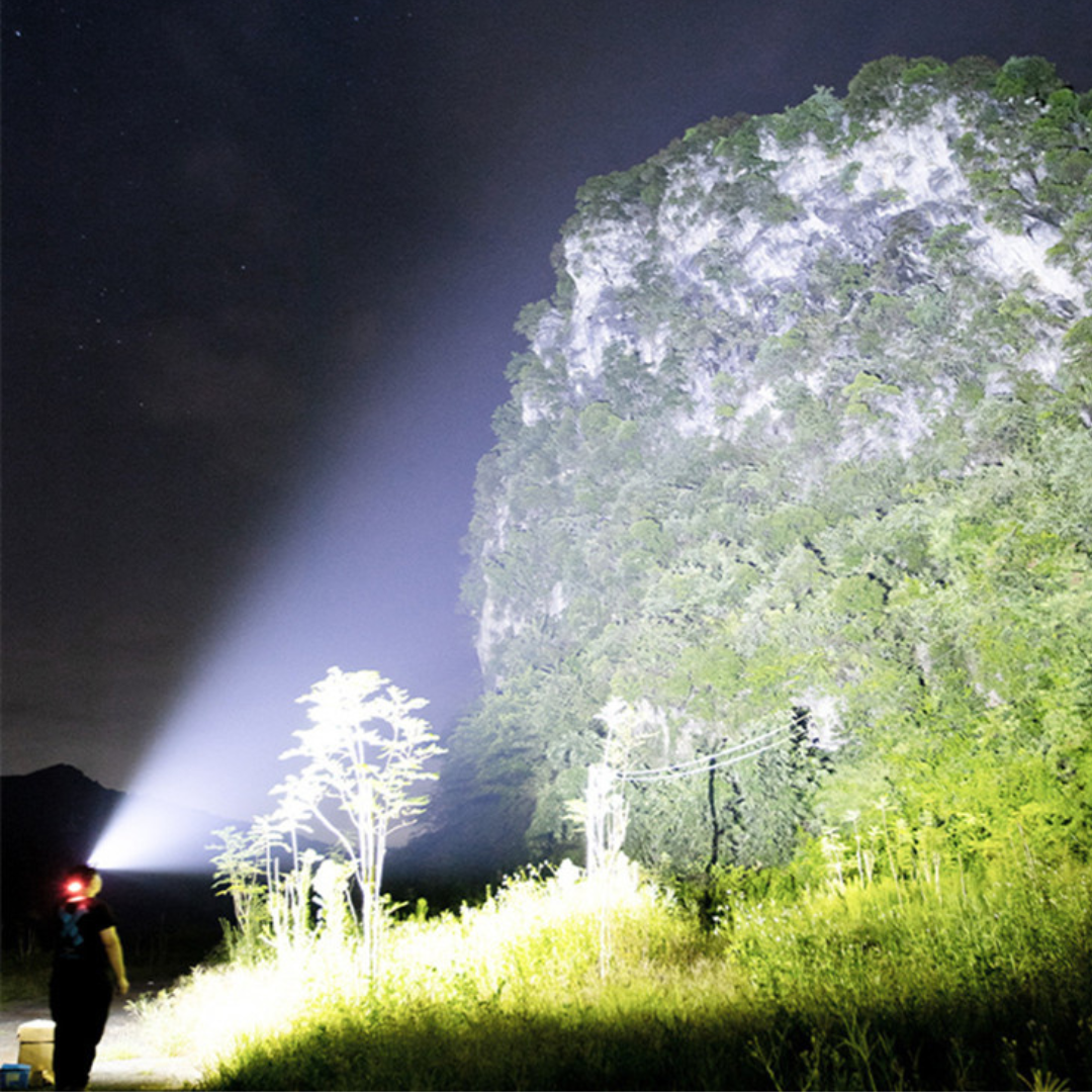 Super Powerful Zoom Head Torch - USB Rechargeable