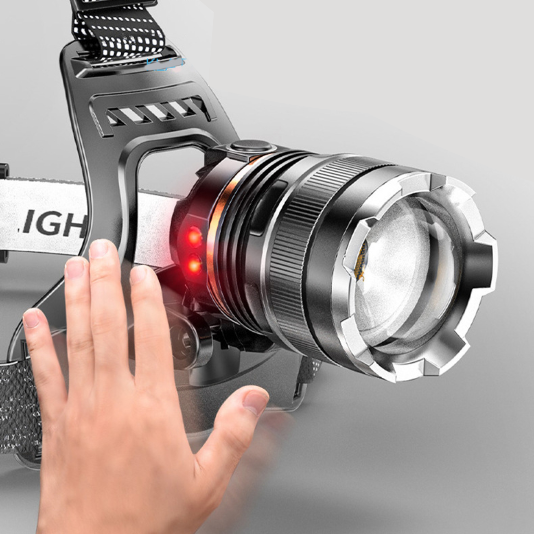 Super Powerful Zoom Head Torch - USB Rechargeable