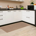 Long Anti-slip Natural Linen Kitchen Mat 
