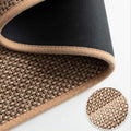 Long Anti-slip Natural Linen Kitchen Mat 