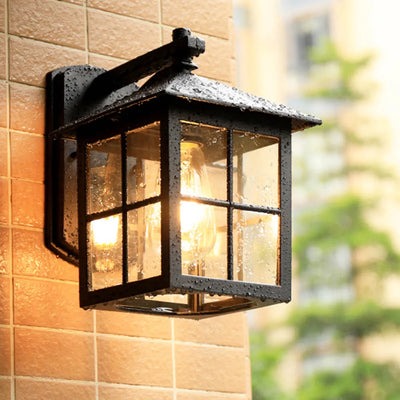 Retro Water-Resistant Wall Sconce Light