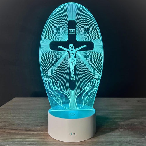 3D Religious Decorative Lamp 16 RGB Colours
