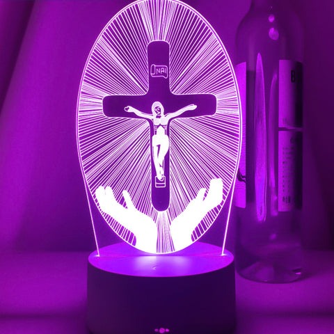 3D Religious Decorative Lamp 16 RGB Colours