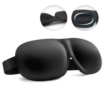 3D Anatomical Sleep Mask with Zero-Pressure Foam