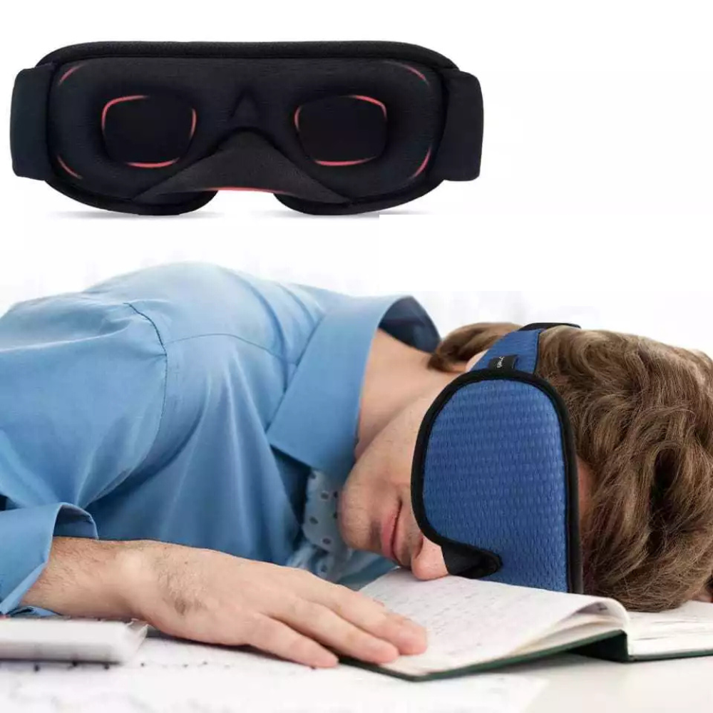 3D Anatomical Sleep Mask with Zero-Pressure Foam