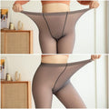 Plus Size Women's Thermal Tights Lined with Wool