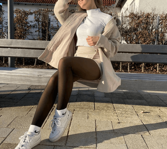 Women's Velvety Wool Tights Super Diva