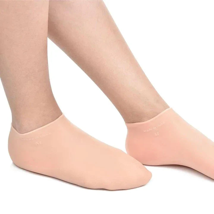Women's Silicone Moisturising Socks for Feet and Heels