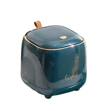 Mini Minimalist Trash Can with Snap-On Li