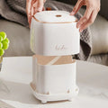 Mini Minimalist Trash Can with Snap-On Lid