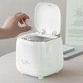 Mini Minimalist Trash Can with Snap-On Lid