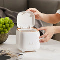 Mini Minimalist Trash Can with Snap-On Lid
