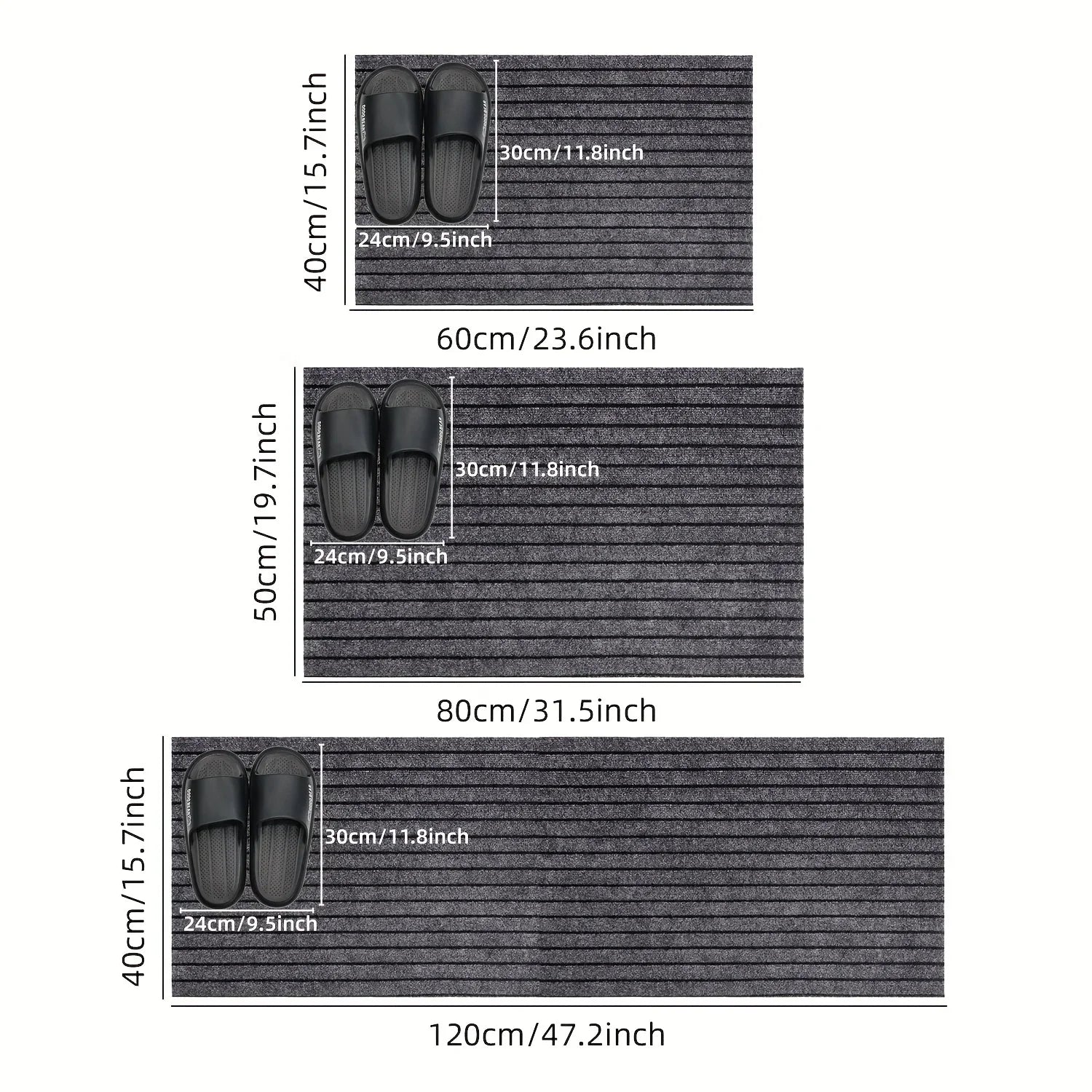Minimalist Square Non-Slip Kitchen Mat