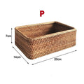Multifunctional Hand-woven Rattan Storage Basket