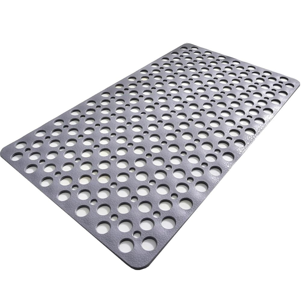 Non-Slip Bath Mat with Drainage Holes and Suction Cups