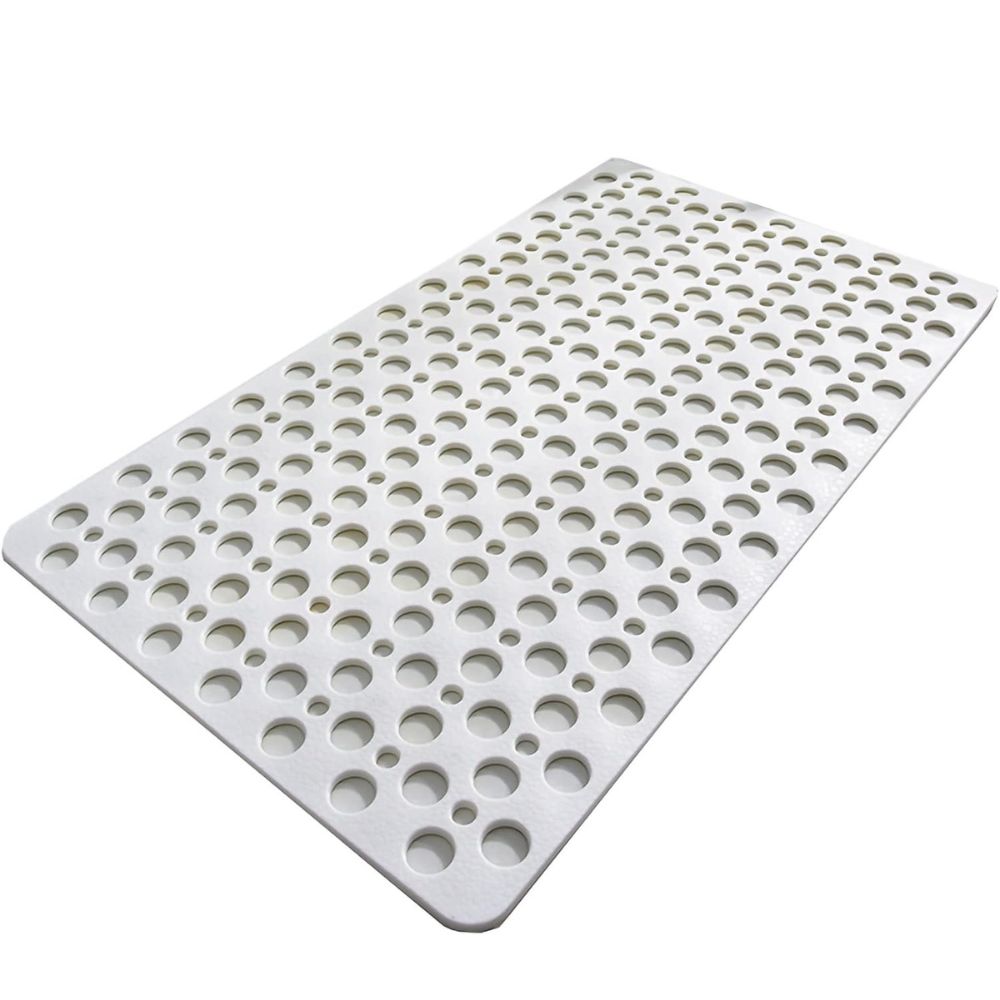 Non-Slip Bath Mat with Drainage Holes and Suction Cups