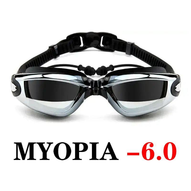 Professional Anti-Fog Swimming Goggles with Myopia Prescription