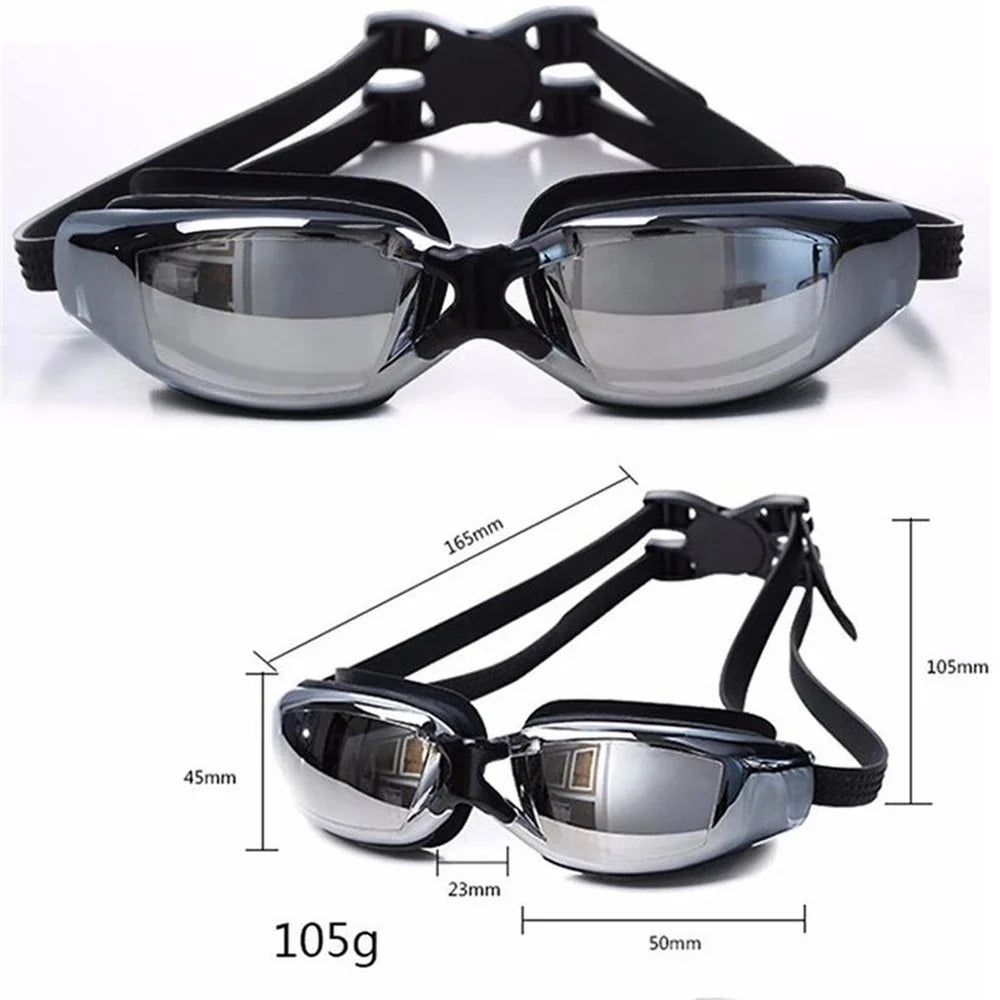 Professional Anti-Fog Swimming Goggles with Myopia Prescription
