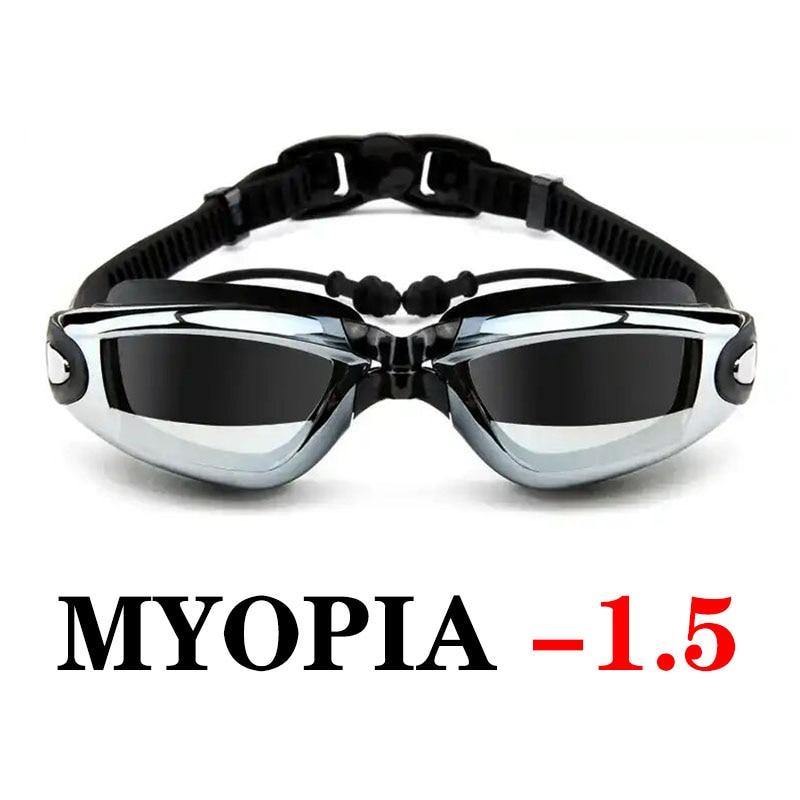 Professional Anti-Fog Swimming Goggles with Myopia Prescription