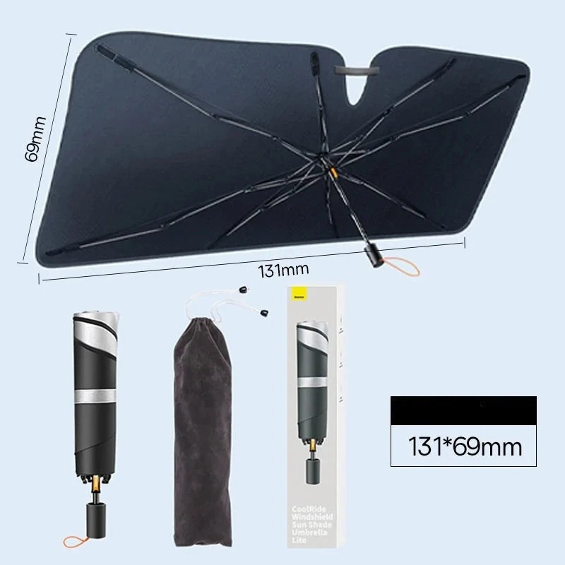 Retractable Car Windscreen Sun Shade - AutoGuard